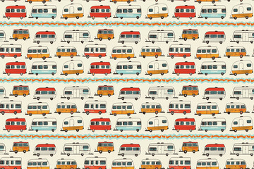 Fototapeta premium camper pattern pattern . seamless texture pattern. abstract background