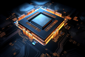 Fototapeta premium Central Computer Processors CPU concept