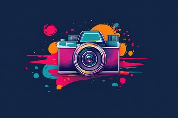 World photography day background vector
