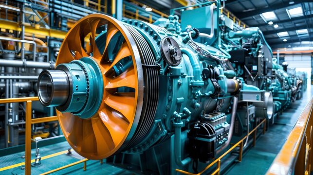 A powerful marine engine's propeller and drive system, illustrating the engineering required for efficient and reliable maritime propulsion.