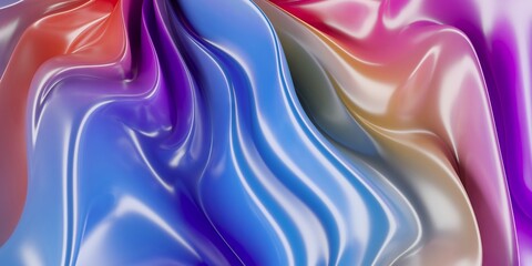 Abstract fluid color waves background. Colorful wavy gradient