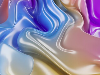 Abstract fluid color waves background. Colorful wavy gradient