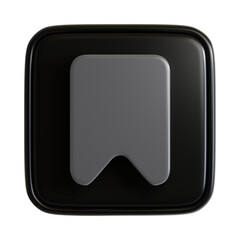 Obraz premium 3D Icon of Bookmark Off Symbol for User Interface Design. 3D Rendering