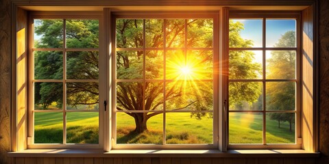 warm sunlight filtering through