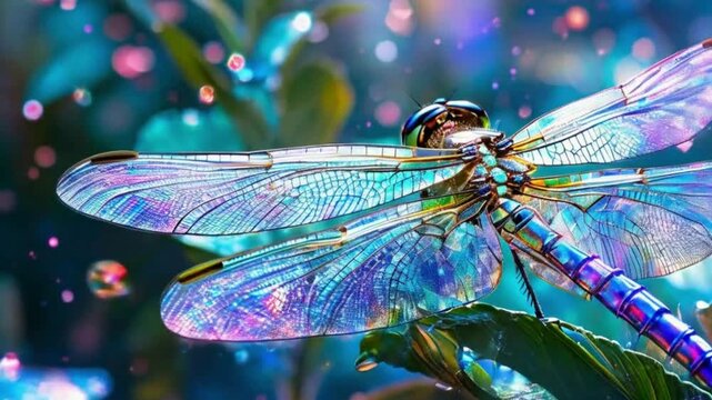dragonfly on flower