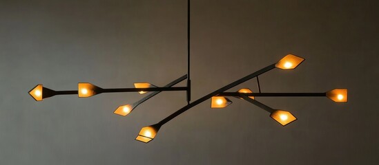 Modern Chandelier with Geometric Design