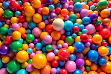 many Colorful of Circle Ball for kids zone