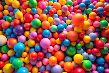 Fototapeta premium many Colorful of Circle Ball for kids zone