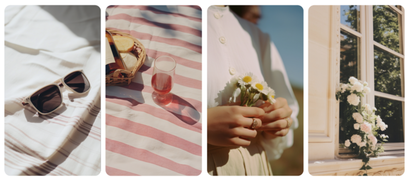 Summer lifestyle  png mobile wallpaper element set