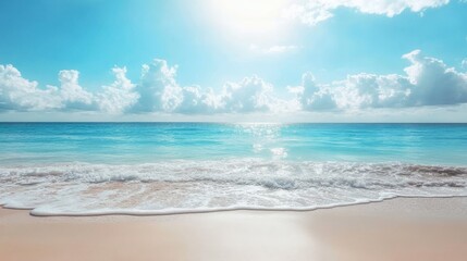 Fototapeta premium Summer Beach Sea Tourism Vacation Sun Sky Water Photo Design 