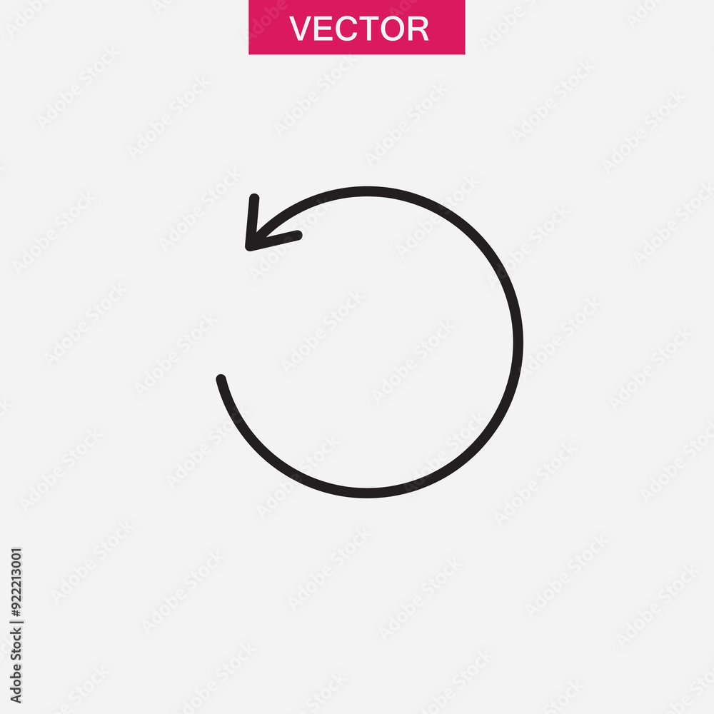 Aufkleber reload, refresh icon, reload icon for website and app on white background..eps
