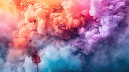 Fototapeta premium Vibrant background for Holi celebration in India in bright colors. Happy Holi