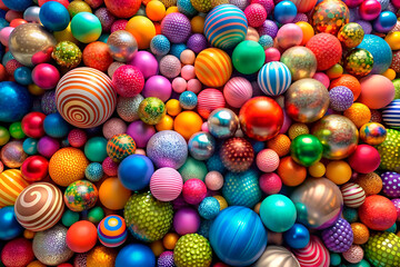 Fototapeta premium different Colorful of Circle Ball , kids zone