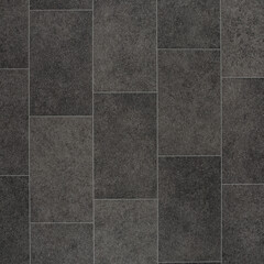 Fototapeta premium Dark Grey Stone-Look Tile Pattern - High-Resolution Ceramic Floor Tiles for Backgrounds and Interior Design