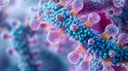 Obraz premium Abstract Microscopic Structure.