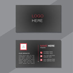Simple professional business card for almost any kind of company, or personal use. you can easily edit the text and colors.
