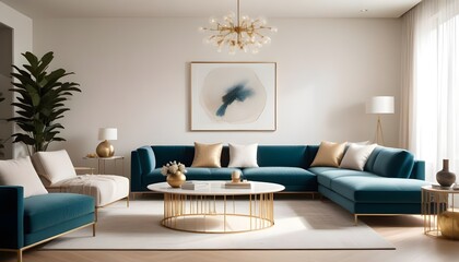 Photo interior modern design room 3d illustration