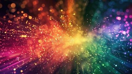 Obraz premium colorful neon lights exploding, elegant wallpaper, ai generated image