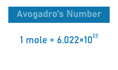 Avogadro's Number. Number of Particles in One Mole of Substance.