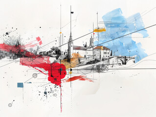 Abstract, minimal, Illustration,