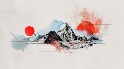 Abstract, minimal, Illustration,