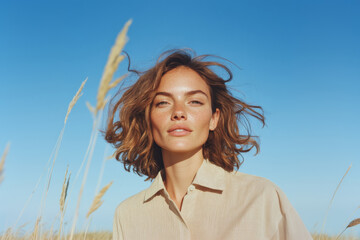 girl in the field