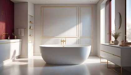 Photo interior modern design room 3d illustration