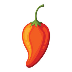 Illustration of Bhut Jolokia Hot Pepper