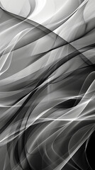 Fototapeta premium Abstract gray background with smooth lines on it.