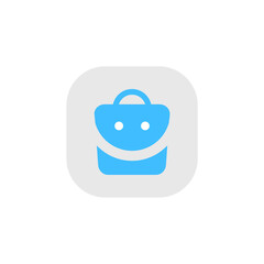smiling shopping cart l Logo Icon Symbol Vector Design Template.
