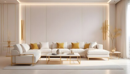 Photo interior modern design room 3d illustration