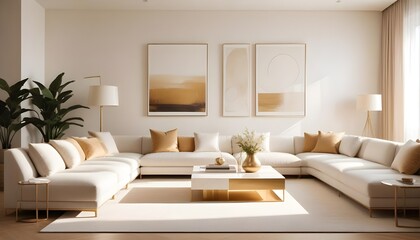 Fototapeta premium Photo interior modern design room 3d illustration