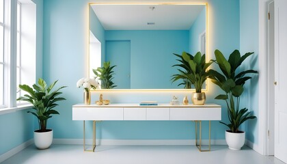 Photo interior modern design room 3d illustration