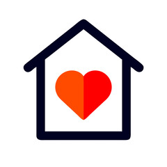 house icon with heart