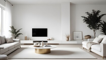 Obraz premium Photo interior modern design room 3d illustration