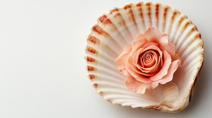 Rose in a Seashell