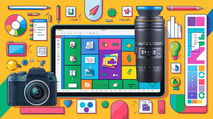 Creative Services  Creative Design Services laptop desktop colourful design splash Graphic Designing
