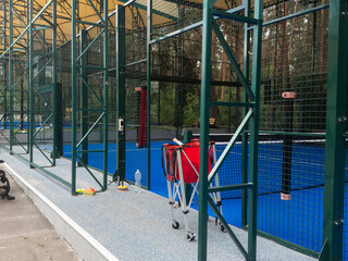  Outdoor padel court in a park