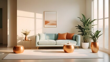 Photo interior modern design room 3d illustration