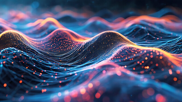 Flow of data through a neural network
