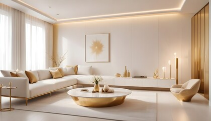 Photo interior modern design room 3d illustration