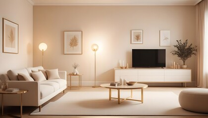 Fototapeta premium Photo interior modern design room 3d illustration