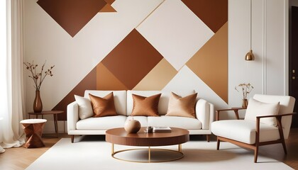 Photo interior modern design room 3d illustration