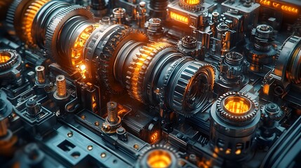 Intricate Engine Overhaul Process Mechanical Engineering Prowess Showcased in Technical