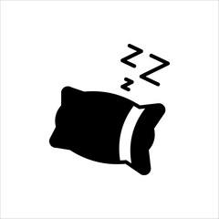 Pillow icon. Pillow symbol for logo, web, app, UI. pillow icon simple sign isolated on white background.