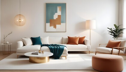 Photo interior modern design room 3d illustration