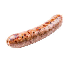 Isolated Cumberland Sausage with Grilled Texture Without Background.