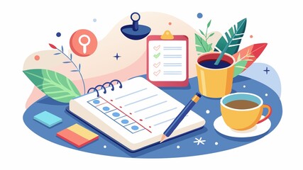 The design evokes a sense of optimism and commitment, highlighting the opportunity to set and achieve goals in the upcoming year.
