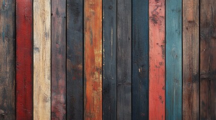 Colorful Rustic Wooden Texture Background