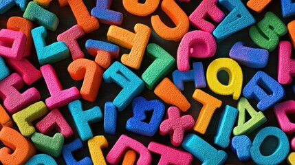 Colorful Alphabet Letters